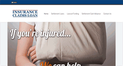 Desktop Screenshot of insuranceclaimloan.com