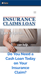 Mobile Screenshot of insuranceclaimloan.com